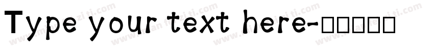 Type your text here字体转换